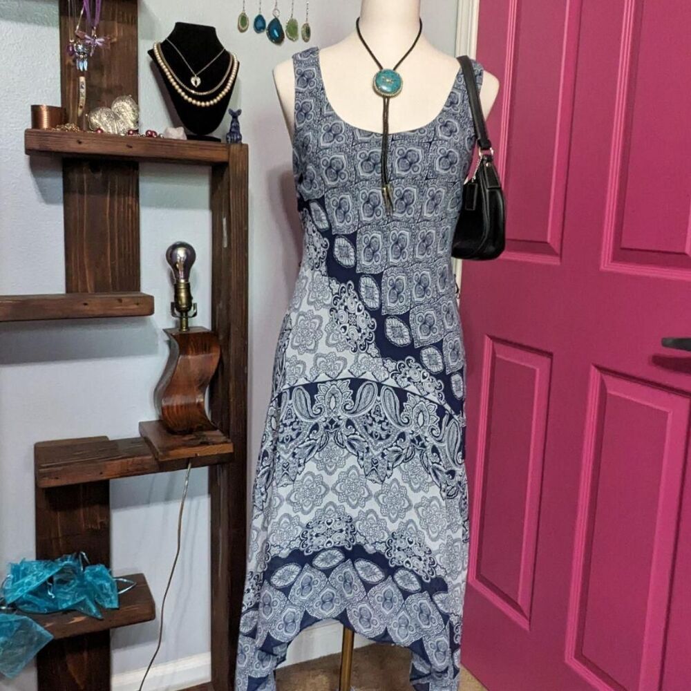 Robbie-bee Women's Blue and Navy Casual-dresses